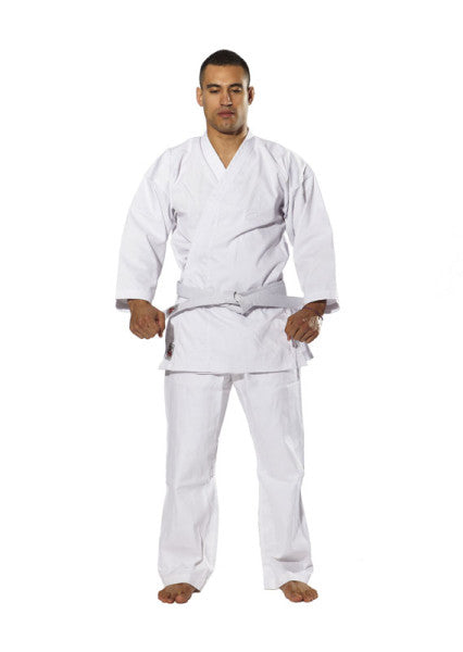 Ribbed Gengi White Uniform Set